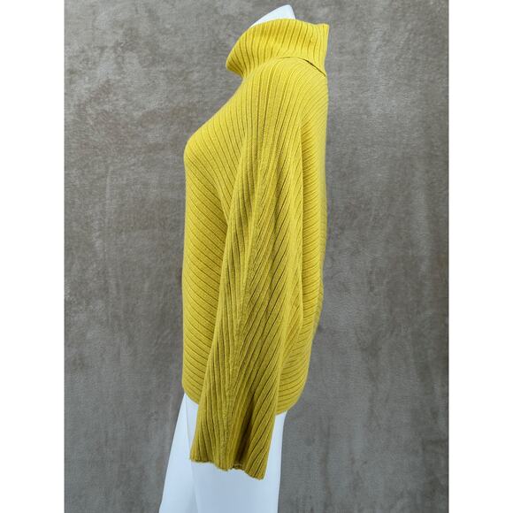 Moth Anthropologie Sweater Womens Small Gold Knit Tisbury Turtleneck Oversized - Picture 4 of 12
